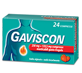 GAVISCON*24CPR FRAG250+133,5MG - Farmastop