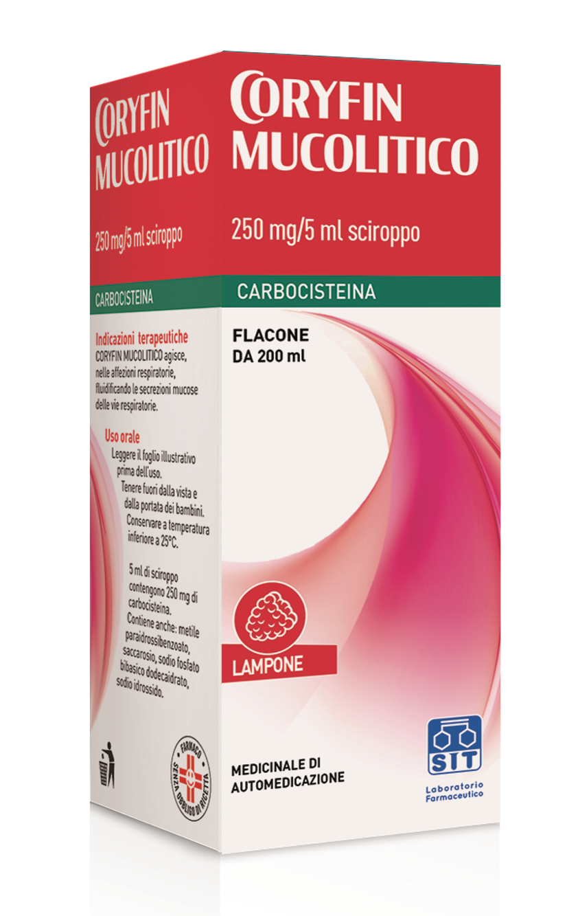 CORYFIN MUCOLITICO*SCIR 200ML - Farmastop