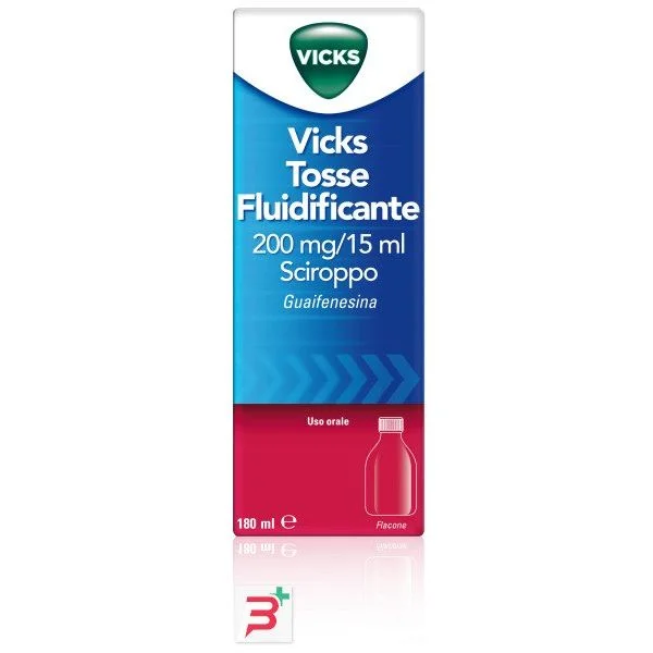 VICKS TOSSE FLUIDIF*FL 180ML - Farmastop