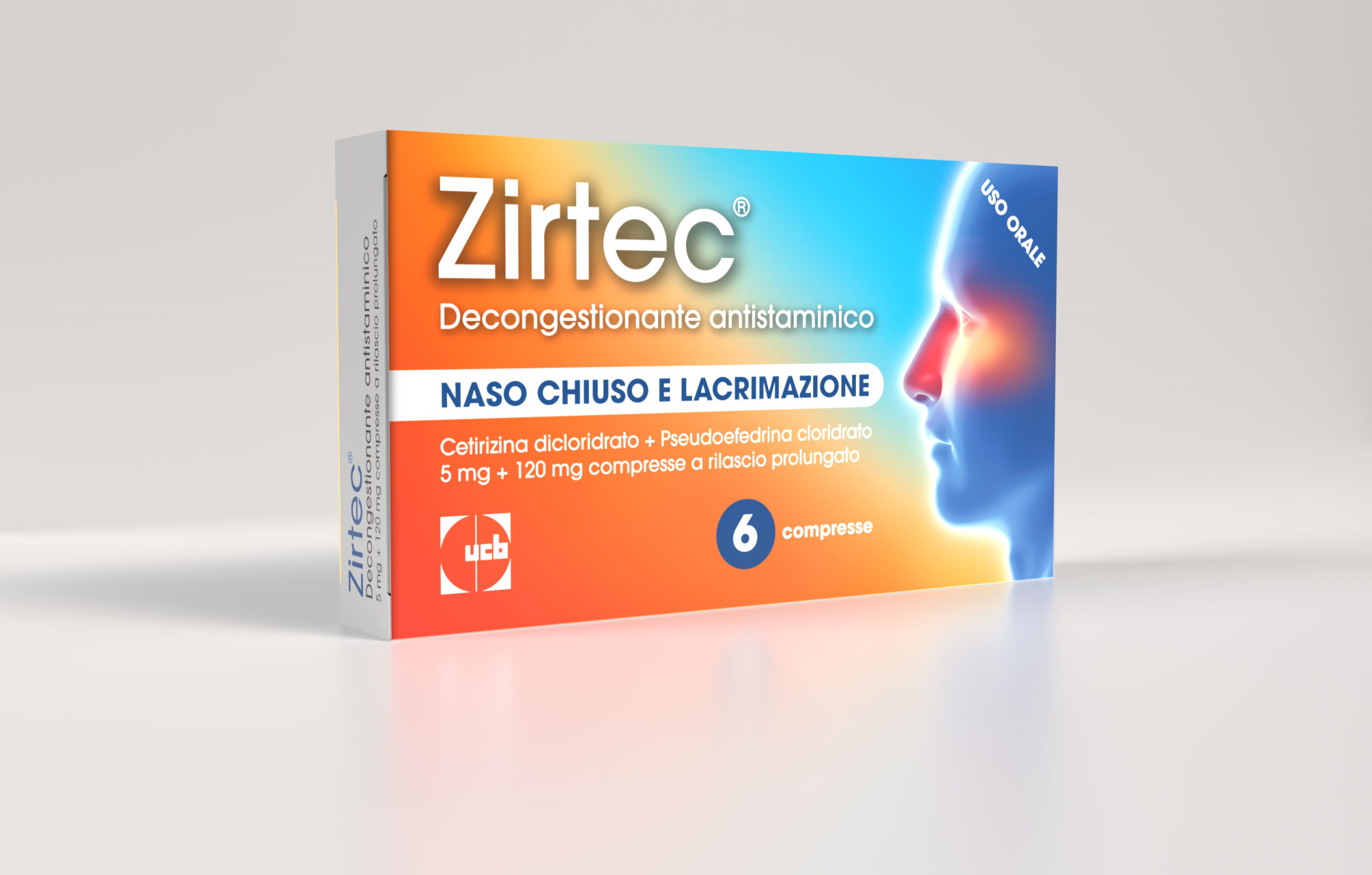 ZIRTEC DECONG ANT*6CPR 5+120MG - Farmastop