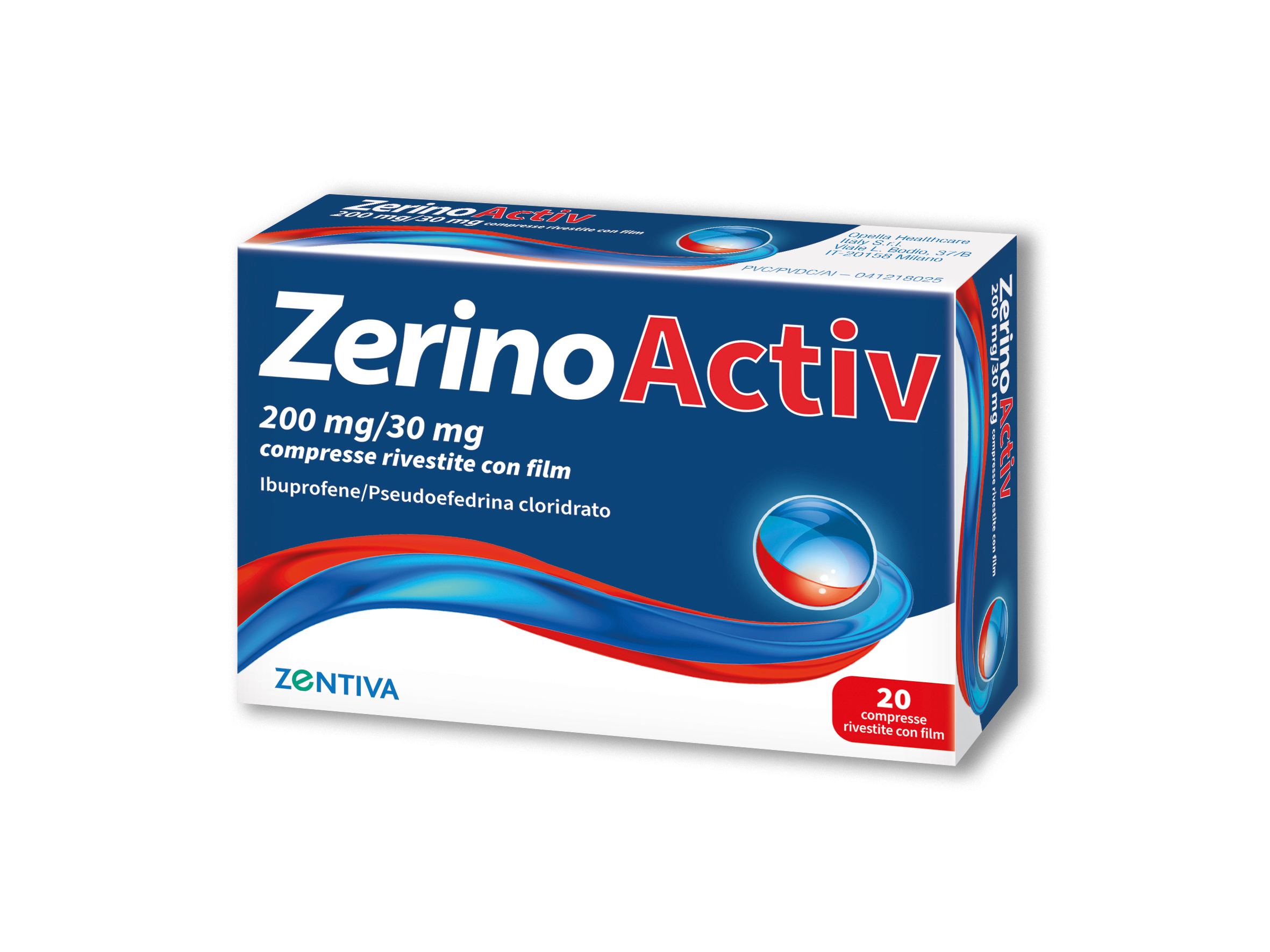 ZERINOACTIV 200mg+30mg Dispositivo Medico 20 Compresse - Farmastop