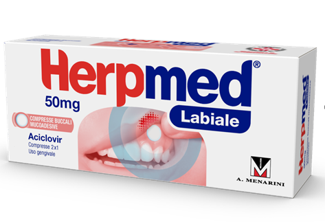 HERPMED LABIALE*2CPR BUCC 50MG - Farmastop