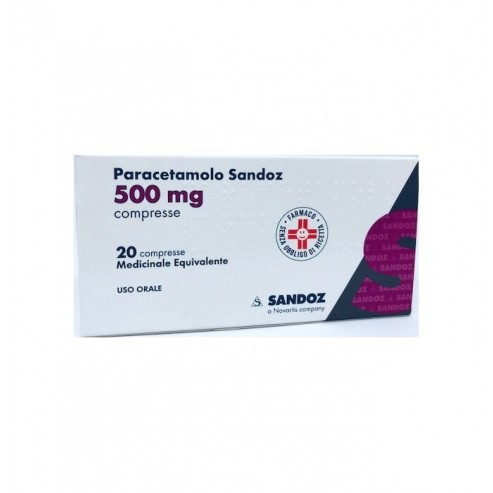 PARACETAMOLO SAND*20CPR 500MG - Farmastop