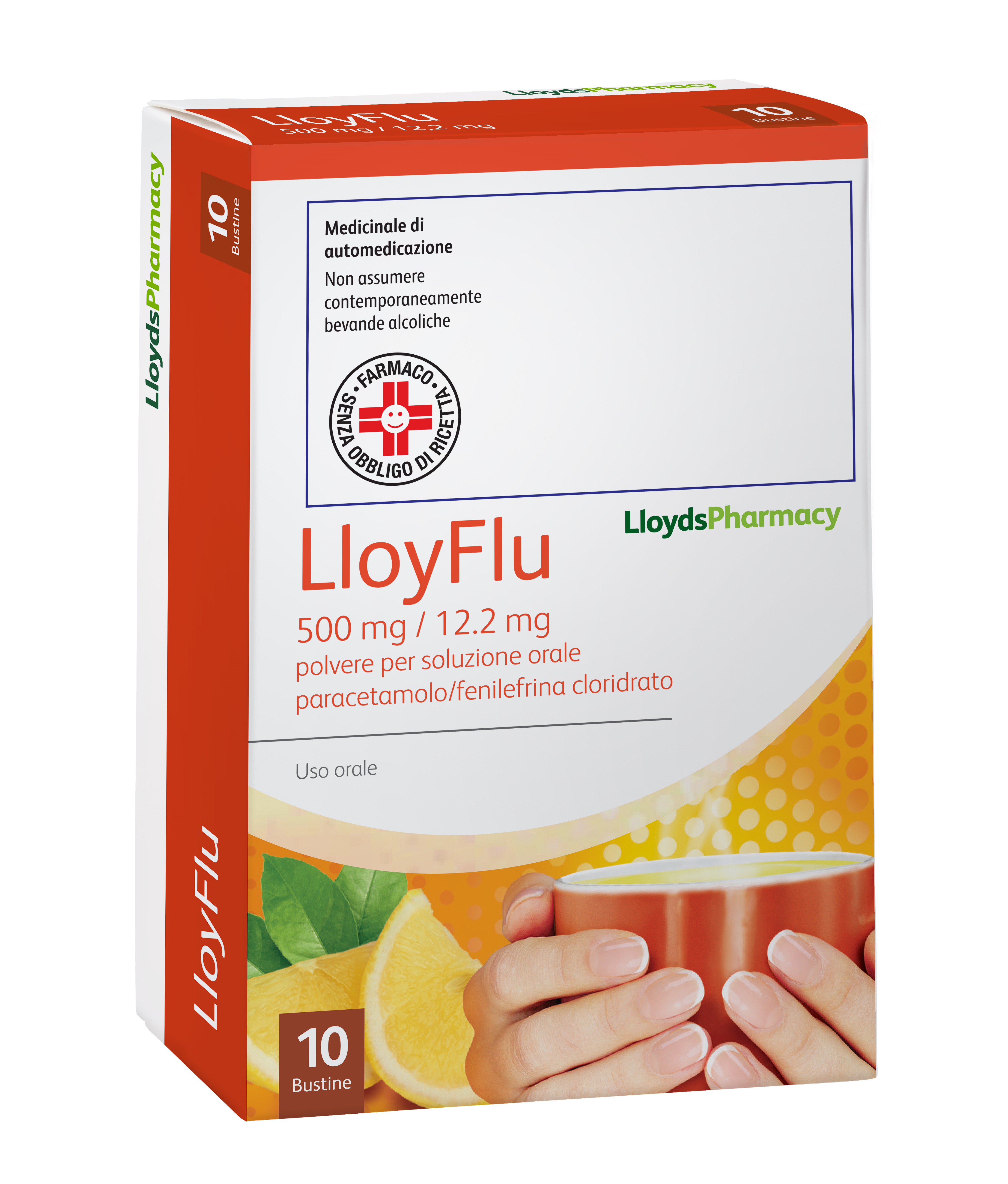 LLOYFLU*10BUST 500MG+12,2MG - Farmastop