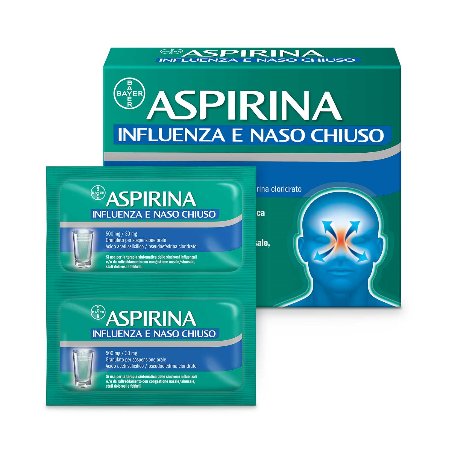 ASPIRINA INFLUENZA E NASO C*10 - Farmastop