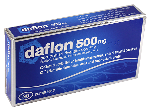 DAFLON*30CPR RIV 500MG - Farmastop
