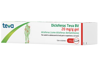 DICLOFENAC TEVA*GEL 60G 20MG/G - Farmastop