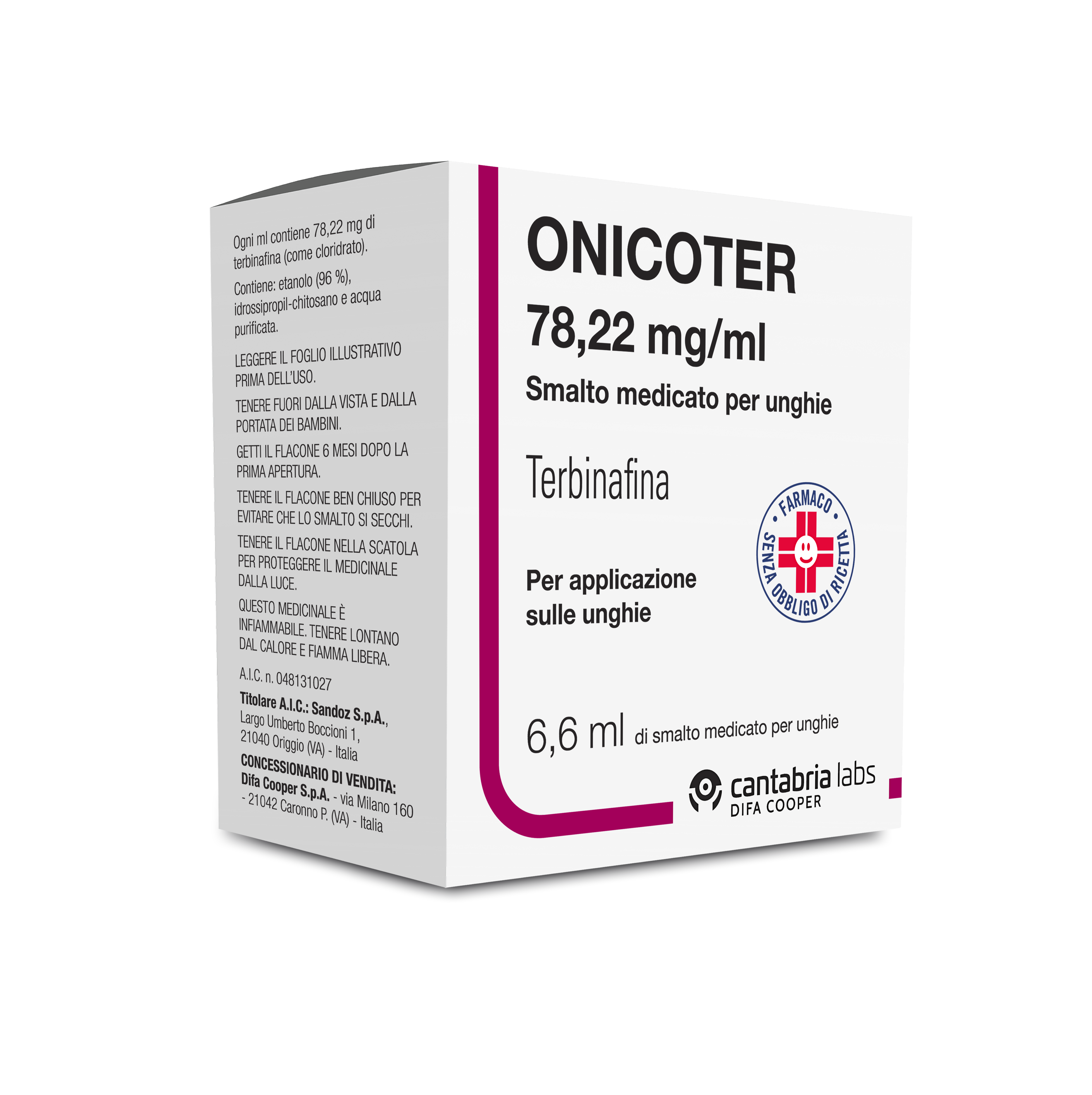 ONICOTER*SMALTO MED 1FL 6,6ML - Farmastop