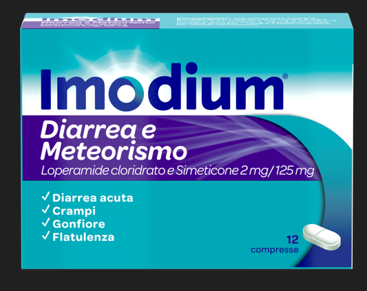 IMODIUM DIARREA E METEOR*12CPR - Farmastop