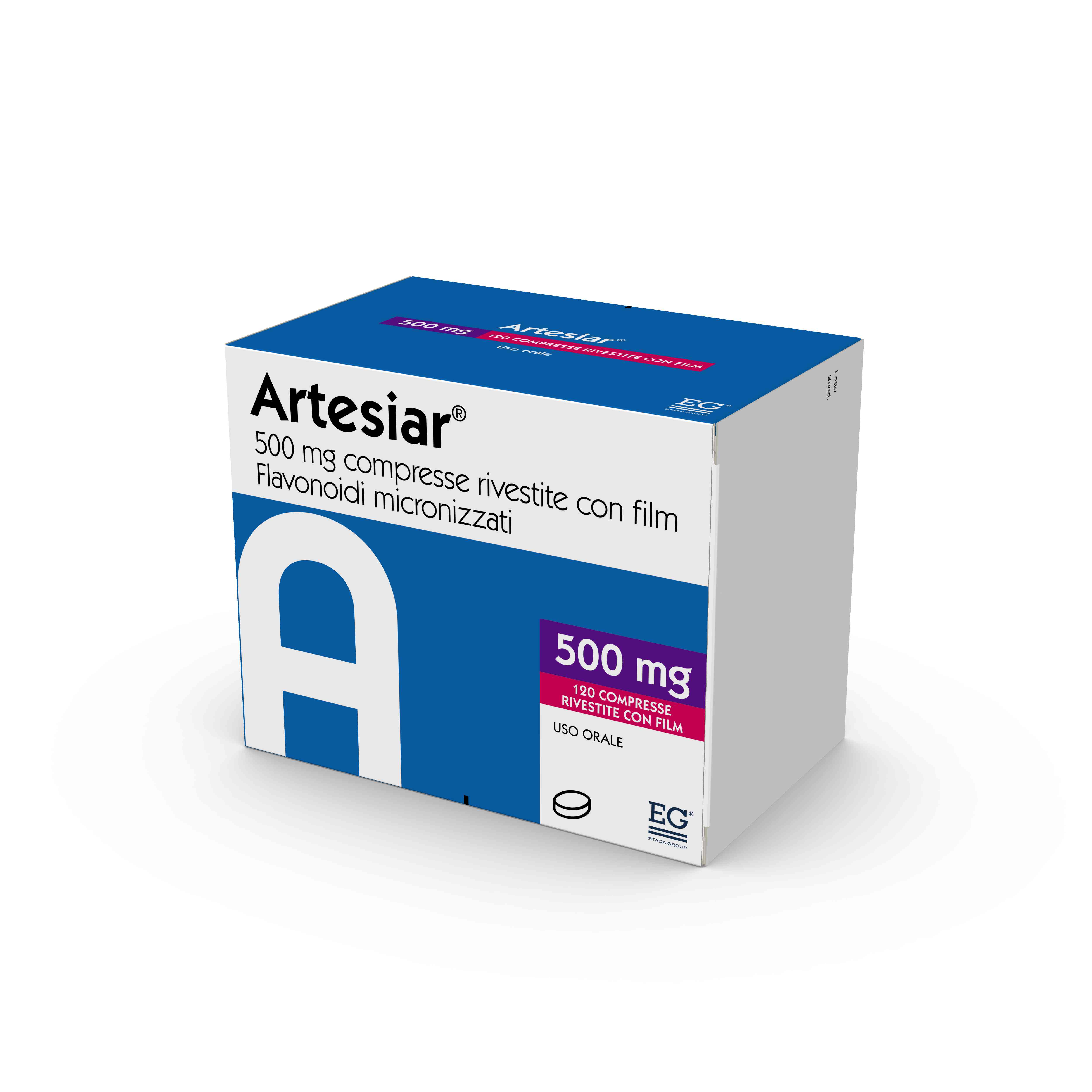 ARTESIAR*120CPR RIV 500MG - Farmastop