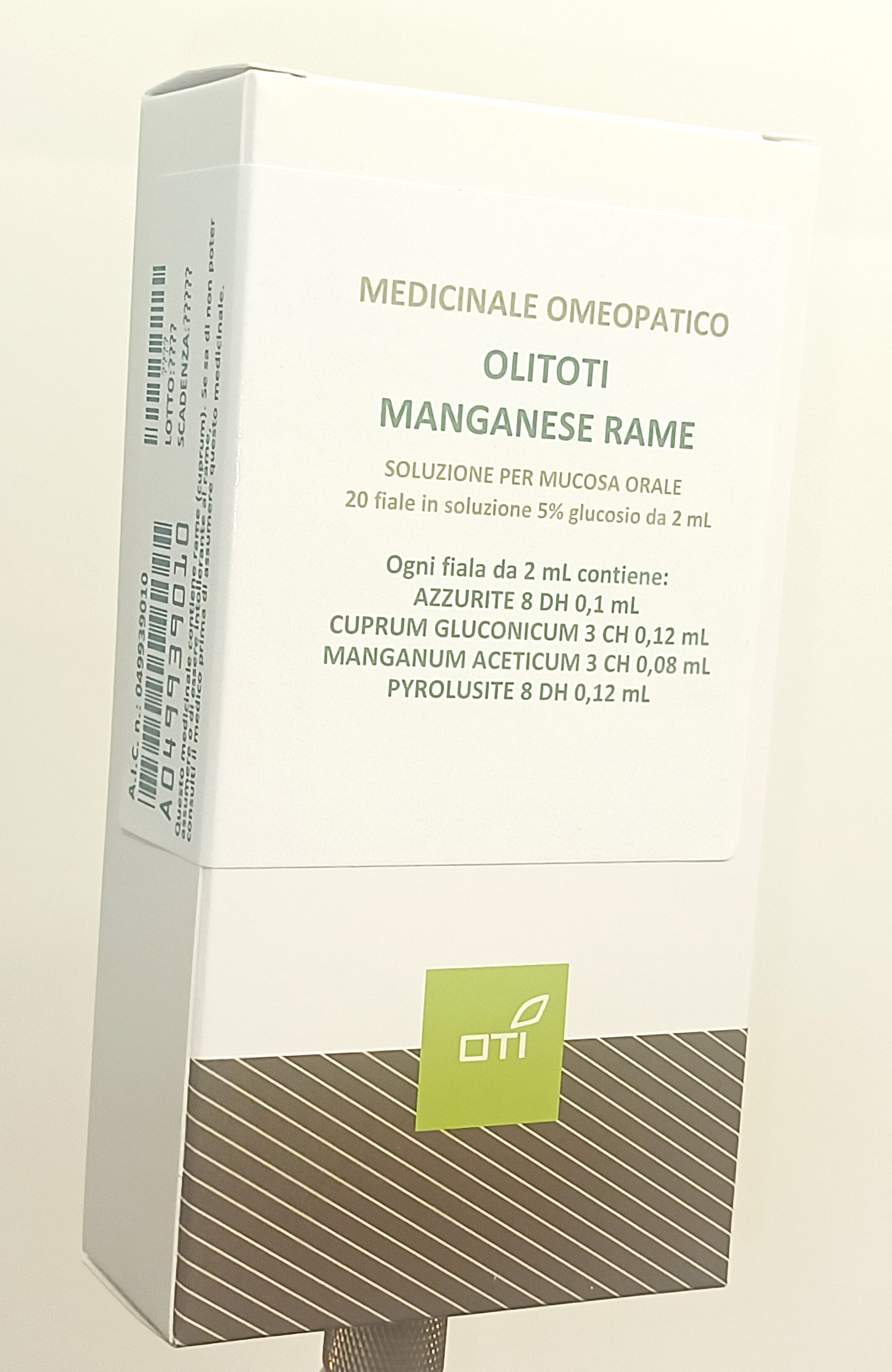 OLITOTI MANGANESE RAME*OS 20F - Farmastop