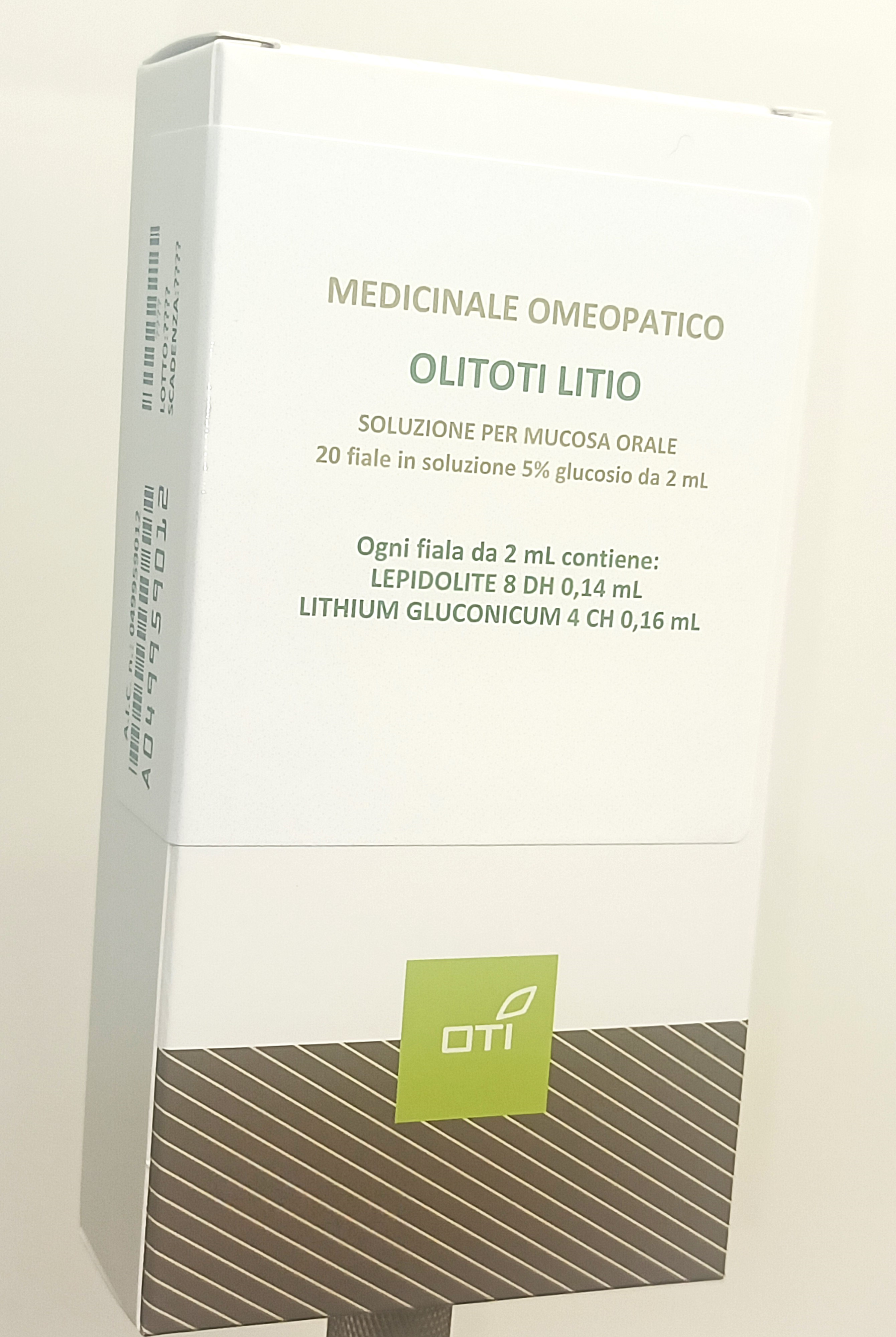 OLITOTI LITIO*OS 20F 5% 2ML - Farmastop