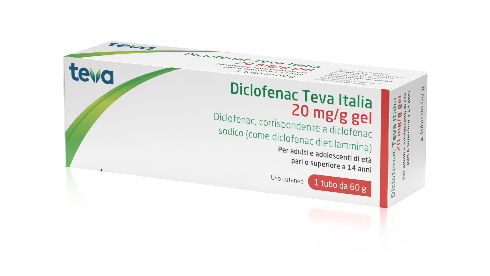 DICLOFENAC TE*GEL 60G 20MG/G - Farmastop