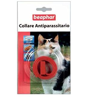 COLLARE ANTIPAR*ROSSO GATTO - Farmastop