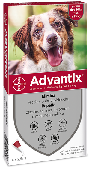 ADVANTIX SPOT ON*4PIP 10-25KG - Farmastop