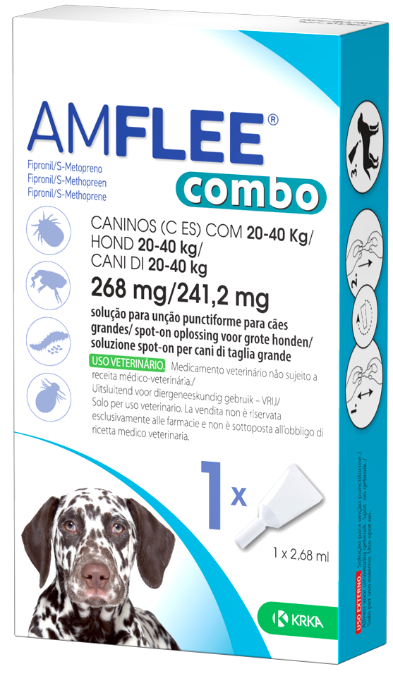 AMFLEE COMBO*3PIP 20-40KG CANI - Farmastop