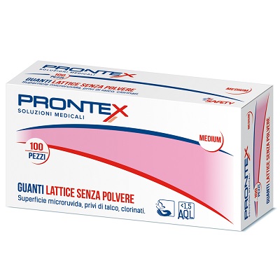 PRONTEX GUANTO IN LATTICE SENZA POLVERE GRANDE 100 PEZZI - Farmastop