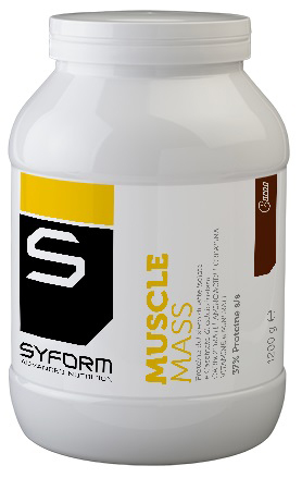 MUSCLE MASS CACAO 1200 G - Farmastop