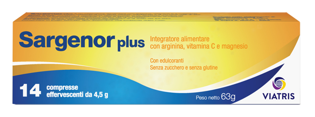 SARGENOR PLUS 14 COMPRESSE EFFERVESCENTI DA 4,5 G - Farmastop