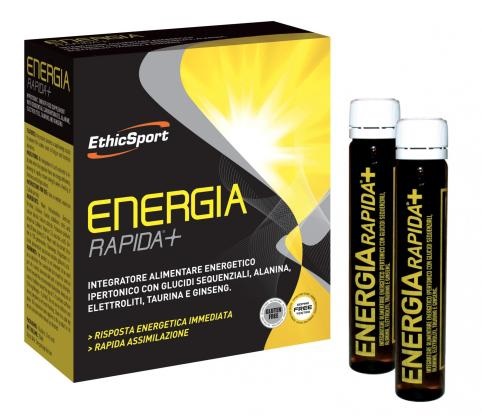 ETHICSPORT ENERGIA RAPIDA+ 10 FLACONCINI 25 ML - Farmastop