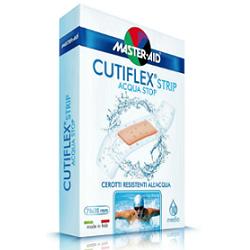 CEROTTO MASTER-AID CUTIFLEX STRIP TRASPARENTE IMPERMEABILE SUPPORTO IN POLIURETANO 4 FORMATI 20 PEZZI - Farmastop