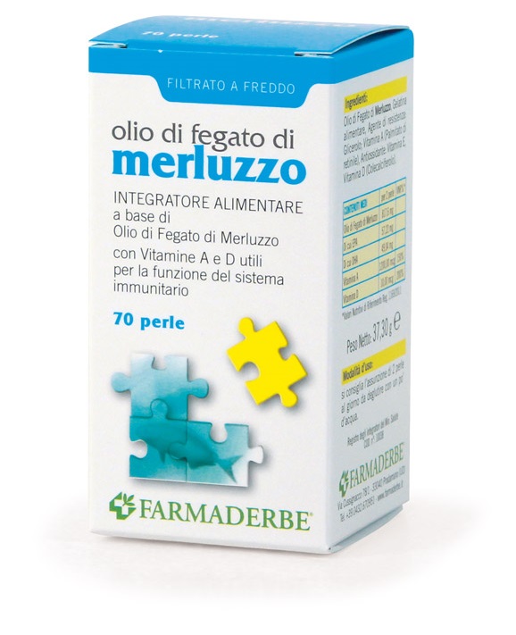 OLIO DI FEGATO DI MERLUZZO 70 PERLE - Farmastop