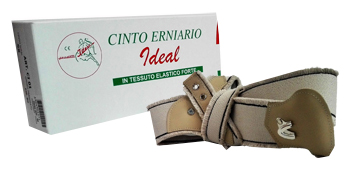 CINTO ERNIARIO IDEAL IN TESSUTO ELASTICO FORTE DOPPIO GRIGIO FRANGIATO 100CM - Farmastop