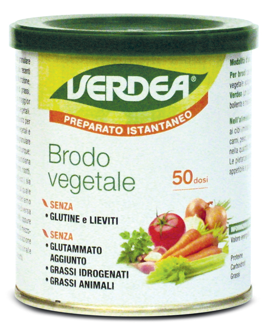 VERDEA PREPARATO ISTANTANEO BRODO VEGETALE 200 G - Farmastop