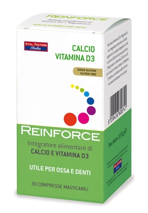 REINFORCE CALCIO + VITAMINA D3 30 COMPRESSE MASTICABILI - Farmastop
