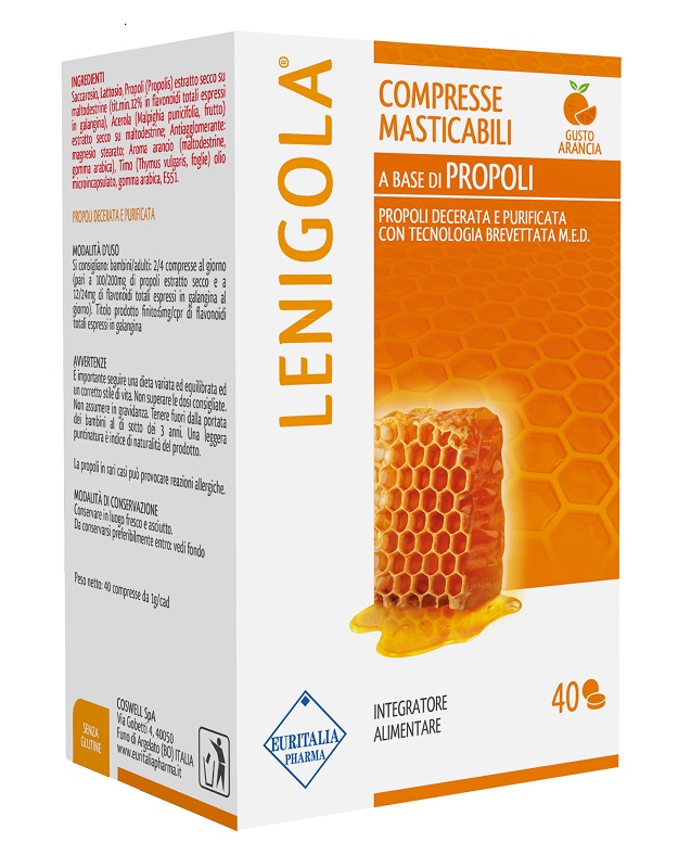 LENIGOLA COMPRESSE MASTICABILI ARANCIA 40 COMPRESSE - Farmastop