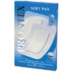 GARZA COMPRESSA PRONTEX SOFT PAD AUTOADESIVA 10X15CM 6 PEZZI - Farmastop