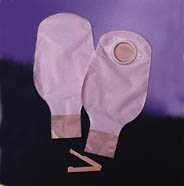 SACCA A FONDO APERTO TRASPARENTE CON PELLICOLA DI RIVESTIMENTO DISPOSITIVO DUE PEZZI CON SISTEMA DI AGGANCIO ATRAUMATICO CONSECURA 70MM 10 PEZZI - Farmastop