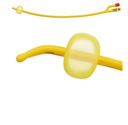 CATETERE FOLEY A MEDIA PERMANENZA  RUSCH GOLD PLUS A 3 VIE IN SILKOLATEX LATTICE-SILICONE PER ADULTO CH20 LUNGHEZZA 40 CM PUNTA CILINDRICA A 2 FORI PALLONCINO 5-15 ML 1 PEZZO - Farmastop