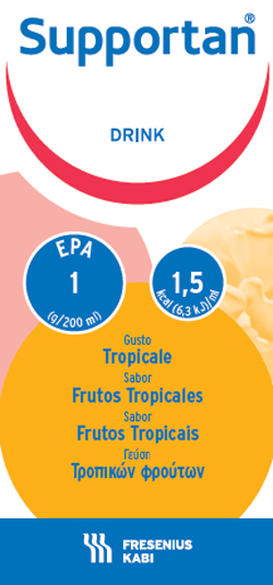 SUPPORTAN DRINK FRUTTI TROPICALI 4 FLACONI X 200 ML - Farmastop