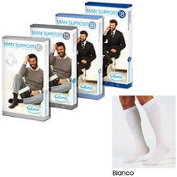 MAN SUPPORT 18 COTONE GAMBALETTO 18 BIANCO 2 - Farmastop