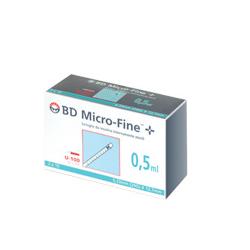 SIRINGA INSULINA BECTON DICKINSON 0,5 ML 100 UI AGO GAUGE 29 30 PEZZI - Farmastop