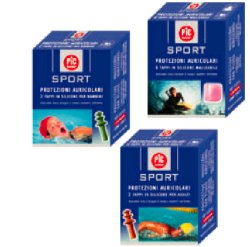 TAPPO AURICOLARE IN SILICONE PIC SPORT PER BAMBINI 2 PEZZI - Farmastop