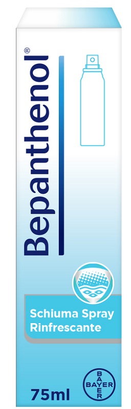 SCHIUMA SPRAY RINFRESCANTE BEPANTHENOL 75ML - Farmastop