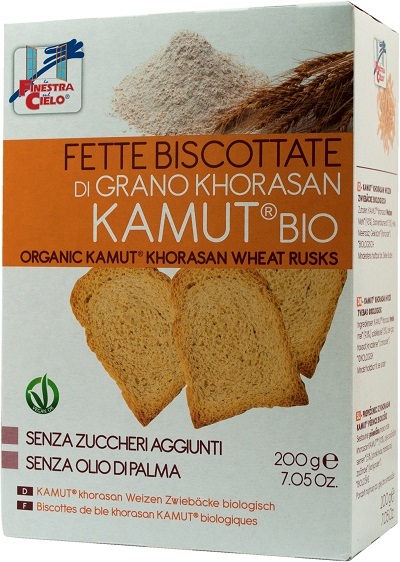 FSC FETTE BISCOTTATE DI KAMUT BIO SENZA ZUCCHERI AGGIUNTI CON OLIO DI GIRASOLE SENZA OLIO DI PALMA 200 G - Farmastop