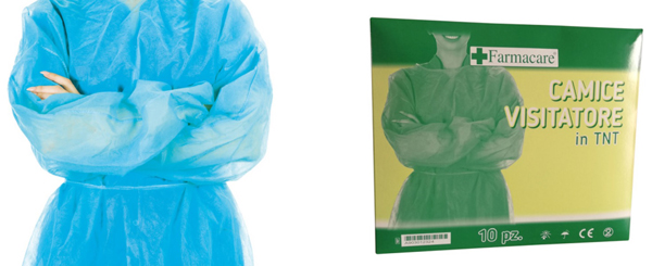 CAMICE VISITATORE TNT 10 PEZZI - Farmastop