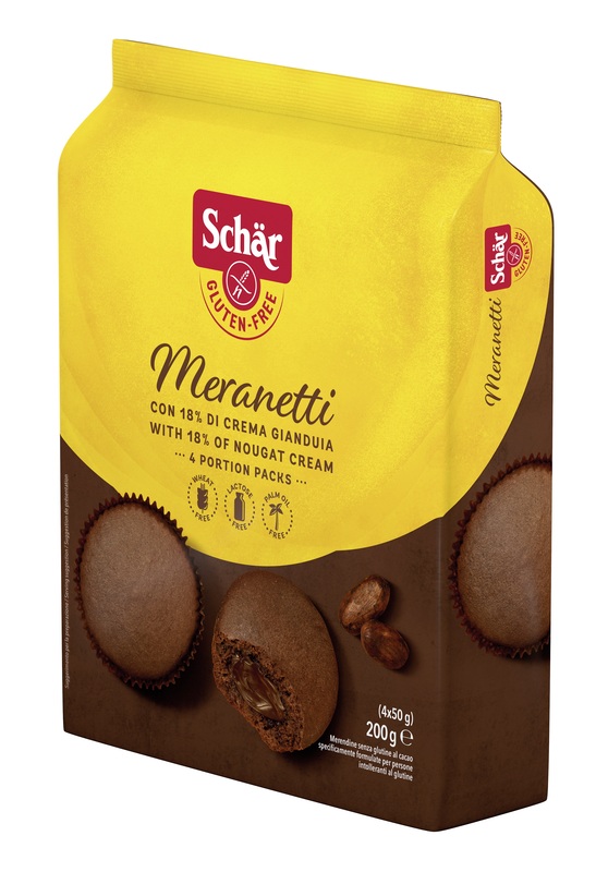 SCHAR MERANETTI CON CREMA GIANDUIA 4 PEZZI DA 50 G - Farmastop