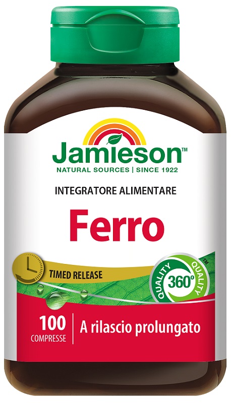 FERRO A RILASCIO PROLUNGATO JAMIESON 100 COMPRESSE - Farmastop