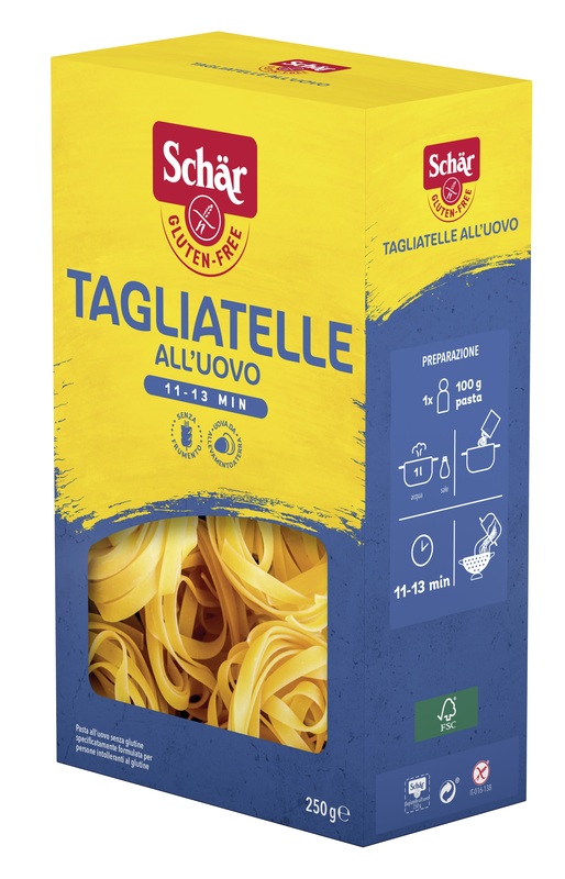 SCHAR TAGLIATELLE ALL'UOVO 250 G - Farmastop