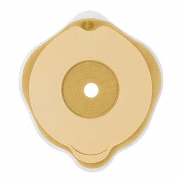 PLACCA PIANA FLEXIMA KEY 50 MM CON PROTETTORE CUTANEO IDROCOLLOIDALE E FLANGIA 5 PEZZI - Farmastop