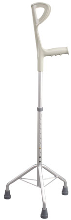 TRIPODE BRIO IN ALLUMINIO ANODIZZATO CON APPOGGIO ANTIBRACHIALE - Farmastop