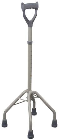 QUADRIPODE BRIO IN ALLUMINIO ANODIZZATO CON MANICO CHIUSO IMPUGNATURA ANATOMICA - Farmastop