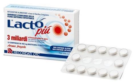 LACTO PIU 3 MILIARDI 12 COMPRESSE - Farmastop