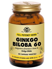 GINKGO BILOBA 60 60 CAPSULE VEGETALI - Farmastop