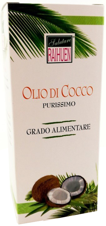 RAIHUEN OLIO COCCO PURO GRADO ALIMENTARE 1 LITRO - Farmastop