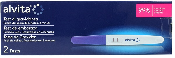 ALVITA TEST DI GRAVIDANZA 2 PEZZI - Farmastop